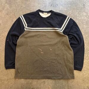 Vintage Xtreme Gear Thermal Crewneck Sweatshirt Colorblock 90s Mens XL